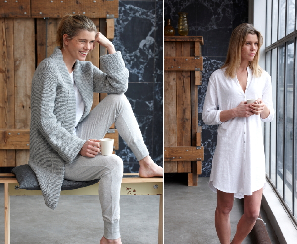 Stijlvolle House in Style Homewear Collectie - Huis Kleding als Cardigan's Shirt Dress en Night Dress, Nachthemd - Meer House in Style.. (Foto House in Style  op DroomHome.nl)  