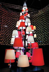 Lampenkappen Design Kerstboom Verlichting van Blachere Illumination op Christmas World - Spectaculaire Kerstboomverlichting LEES MEER  (Foto Blachere Illumination op DroomHome.nl)