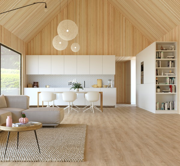 PVC vloer houtlook Moduleo LayRed Midland Oak (Foto Moduleo  op DroomHome.nl)