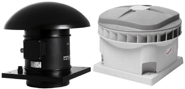 Voordelen van een dakventilator – Dakventilator Zehnder MX 210 en S&P TH-500 (Foto Ventilatieshop.com  op DroomHome.nl)
