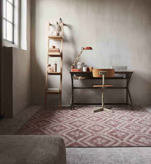 Vloeren trends: Vloerkleden - Desso&Ex tapijtcollectie Bohemian Rood. (Foto Desso&Ex  op DroomHome.nl)