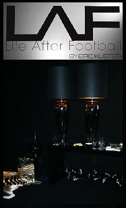 Life After Football Stand Ontwerp by Eric Kuster. LAF is een exclusief magazine voor de professionele voetbalwereld DroomHome.nl