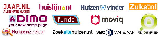 Beste Woningaanbod & Huizenaanbod Sites Overzicht - Van Funda, Jaap, Huislijn en Huizenzoeker tot Zuka Huizensite LEES MEER... (Foto Huizensites Logo  op DroomHome.nl)