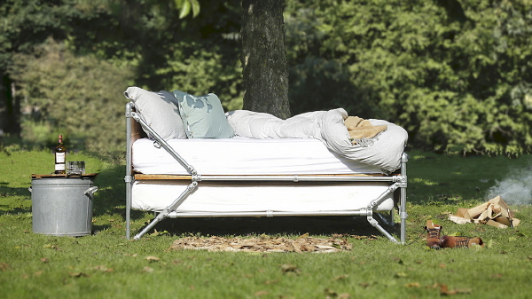 Modulair duurzaam bed, design Gideon Bergmans (Foto Gideon Bergmans  op DroomHome.nl)