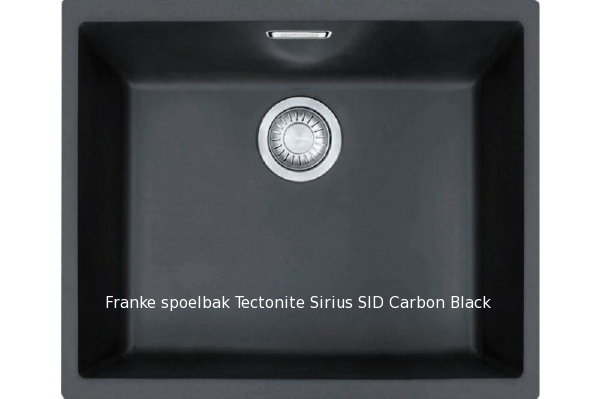 Nieuwe keuken project – blog 4: Siemens Franke onderbouw spoelbak Tectonite Sirius SID 110.50 carbon black (Foto Franke  op DroomHome.nl)