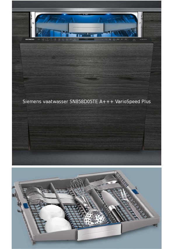 Nieuwe keuken project – blog 4: Siemens volledig integreerbare Studioline vaatwasser SN858D05TE (Foto Siemens  op DroomHome.nl)