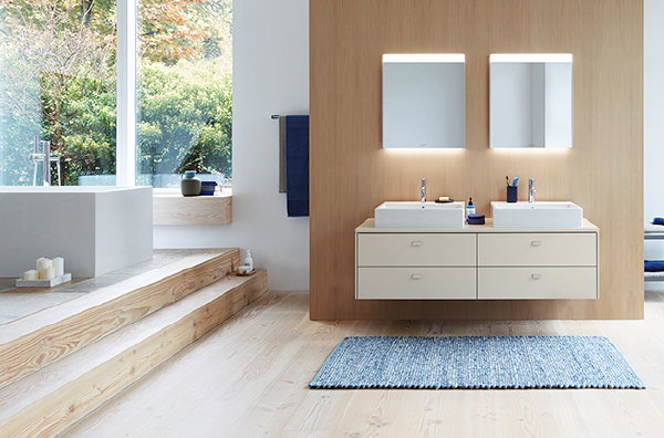 Duravit badmeubel serie Brioso met Vero Air – MEER Badkamer inspiratie… (Foto Duravit  op DroomHome.nl)