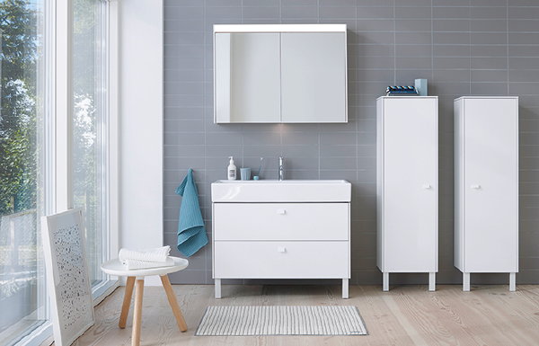 Duravit badmeubel serie Brioso in kleur wit met Vero Air (Foto Duravit  op DroomHome.nl)