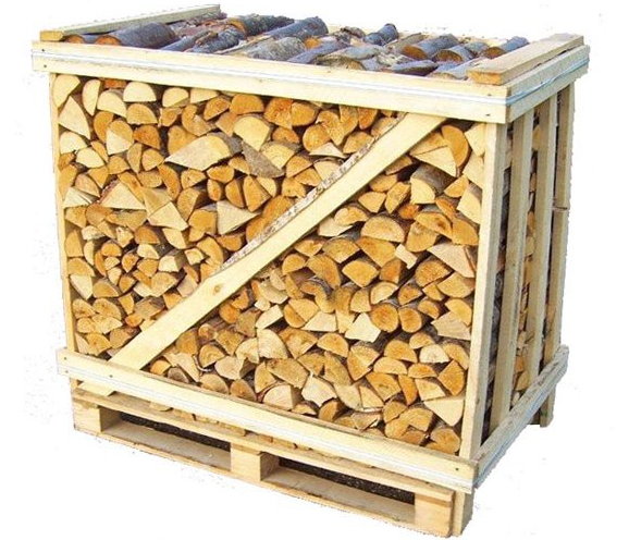 Tuin winterklaar maken – Openhaardhout bestellen – houtmix in houten kist  (Foto Openhaardhout-gigant.nl  op DroomHome.nl)