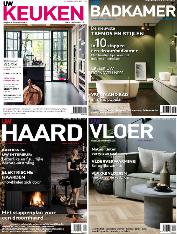Uw Woonmagazine Inspiratie: Uw Badkamer - Alles over Badkamers, Uw Haard - Informatie over Haarden, Uw Vloer - Vloeren Ideeën & Uw keuken - Alles over Keukens (Foto Uw Woonmagazine  op DroomHome.nl)