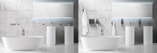 Badkamer Trends: Innovatie & High Tech in de Badkamer - Badkamer Systeem Sesamo van Antonio Lupi. MEER Badkamers ... (Foto Antonio Lupi, Perscentrum Wonen  op DroomHome.nl)