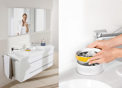 Badkamer Trends: Innovatie & High Tech in de Badkamer - Wasbak Joyce met Apps van Villeroy & Boch. MEER Badkamers ... (Foto Villeroy & Boch, Perscentrum Wonen  op DroomHome.nl)