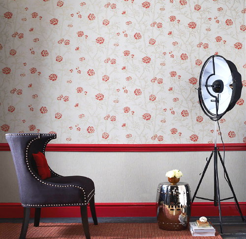 Behang Trends: Mode voor de Muur! – Graham & Brown Wallpaper Hua – Graham & Brown Behang, Ontwerp Steve Leung   - MEER Eurasian Woontrend ... (Foto Graham & Brown Wallpaper, Perscentrum Wonen  op DroomHome.nl)