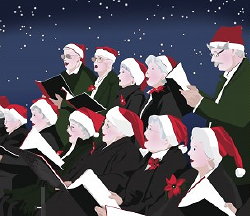 Kerstmuziek: Kerstkoor Zingt Traditionele Kerstliederen! - Meer Kerst ... (Foto 123rf.com  op DroomHome.nl)