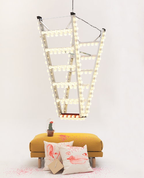 Zomer Woontrend 2013 - Cirque d'Interieur - Show Interieur in Pastel Kleuren - Hanglamp Downstairs, Ontwerp Bertjan Pot - MEER ... (Foto Perscentrum Wonen  op DroomHome.nl)