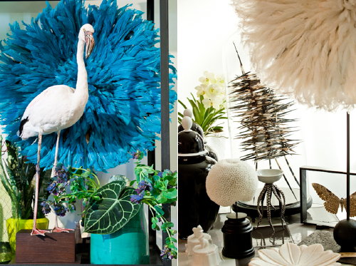 Kerst Styling met Groen! Winter Wonderland met Uitbundig Groen van The Wunderkammer! Stijlvolle Kerstdecoratie met Planten, Bloemen en Natuurschatten – Kerst Decoreren in Turquoise en Wit met Planten, Flamingo, Natuurlijke Materialen als Witte Koraal en Veren – MEER Kerst … (Foto James Stokes, Perscentrum Wonen  op DroomHome.nl)