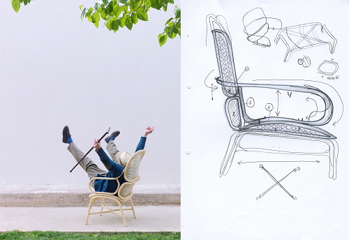 Milaan Design Week 2014: Jaime Hayon Frames Chair Stoelen Collectie op de Salone del Mobile, Milaan Meubelbeurs 2014 - Meer Design... (Foto Perscentrum Wonen op DroomHome.nl)