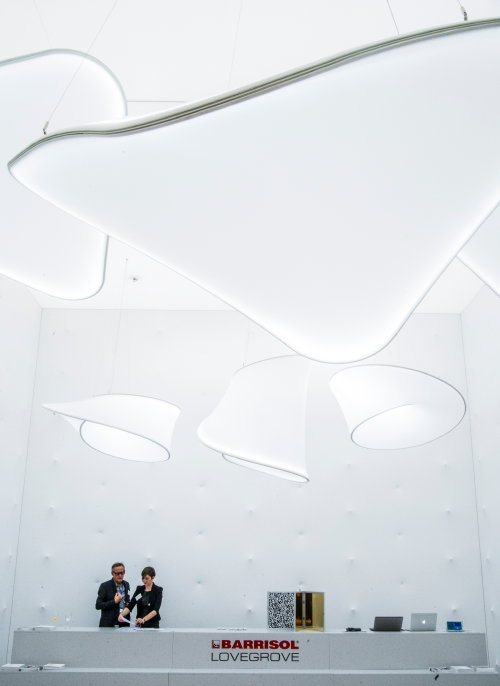 Beurs INTERIEUR 2014 te Kortrijk – Barrisol Lovegrove Lampen – MEER Design… (Foto Barrisol Lovegrove Lamps  door DroomHome.nl)