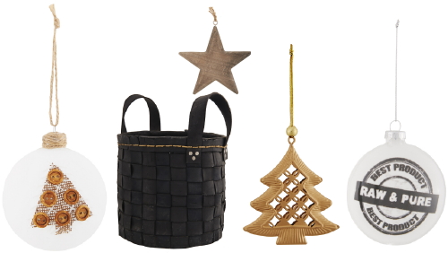 Intratuin Kersttrend 2014: Oerkracht - Stoere Intratuin Kerstdecoratie van Ruige Materialen, Dip & Dye Kleuren, Industriële Elementen en Neutrale Kleuren Kerstballen & Kerstversiering - MEER Kerst... (Foto Intratuin Kerstcollectie 2014  op DroomHome.nl) 
