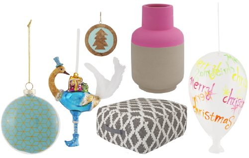Intratuin Kersttrend 2014: Samenspel - Intratuin Kerstdecoratie in Spannende Kleuren als Roze, Grijs en Blauw Kerstballen & Kerstversiering met Humor - MEER Kerst... (Foto Intratuin Kerstcollectie 2014  op DroomHome.nl) 