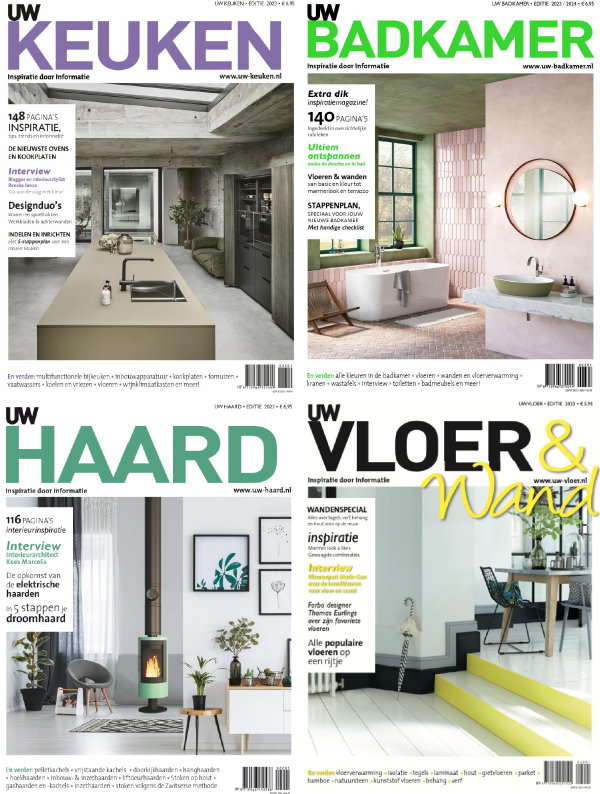 Uw Woonmagazine Inspiratie: Uw Badkamer - Alles over Badkamers, Uw Haard - Informatie over Haarden, Uw Vloer - Vloeren Ideeën & Uw keuken - Alles over Keukens (Foto Uw Woonmagazine  op DroomHome.nl)