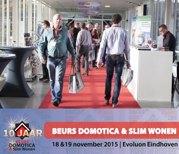 10 Jaar Beurs Domotica & Slim Wonen 2015 – Connecting Worlds, op 18 & 19 November 2015 in Evoluon Eindhoven. Gratis Kaarten!!! (Foto  Beurs Domotica & Slim Wonen  op DroomHome.nl)