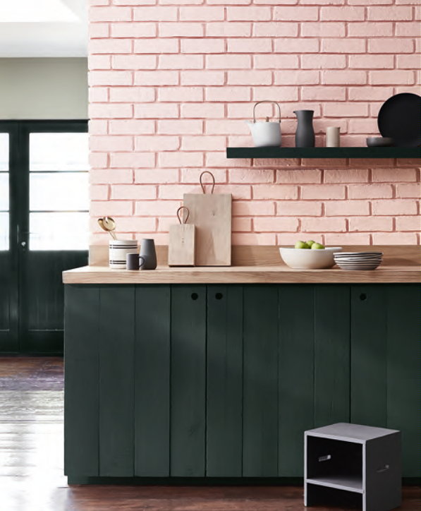 Little Greene Verf & Behang ‘Pink’ Collectie – Roze Verf in de Keuken t.b.v. Pink Ribbon. (Foto Little Greene  op DroomHome.nl)