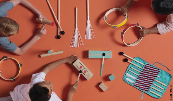 Ikea Speelgoed Collectie voor Kinderen & Volwassenen – Lattjo Muziekinstrumenten. (Foto Ikea  op DroomHome.nl)