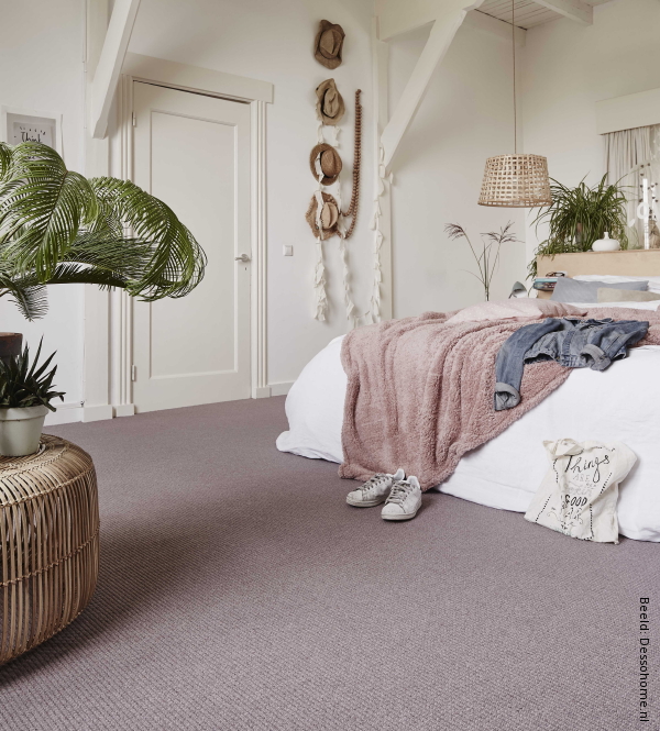 Vloeren Trend: Desso Studio Nature Tapijt - Groene Oase in de Slaapkamer. (Foto Dessohome.nl  op DroomHome.nl)