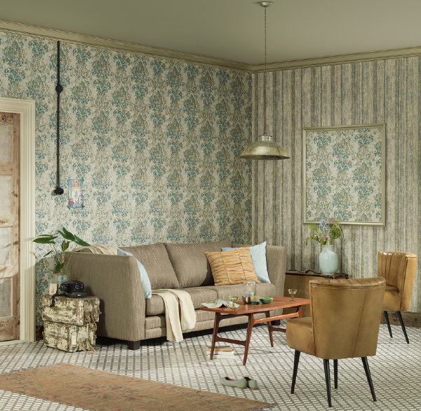 AS Creation Behang Collectie Havanna: Shabby Chique Ornamenten in Vintage Cuba Look – MEER Behang… (Foto AS Creation  op DroomHome.nl)