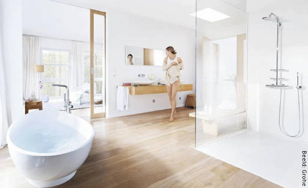 Duurzame en Betrouwbare Sanitair Accessoires – Grohe Douchesystemen, Wastafelkranen en Toilet & WC Elementen (Foto Grohe  op DroomHome.nl)