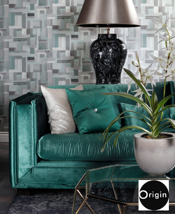 Origin Wallcoverings Behang Collectie Matières – Drie Origin Behang Collecties met Hout, Steen, Metaal en Huiden Prints. MEER Behang Inspiratie… (Foto Origin Wallcoverings  op DroomHome.nl)