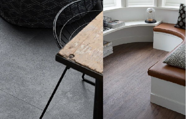 Nieuwe Handyfloor PVC Vloeren Collectie: Superior – Leisteentegels en Eiken Planken Look – Gratis Vloerstalen Aanvragen – MEER Vloeren Trends… (Foto Handyfloor  op DroomHome.nl)